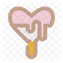 Popsicle heart  Icon