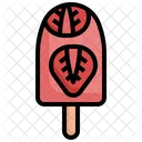 Popsicle Strawberry  Icon