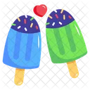 Ice Cream Popsicles Desert Icon