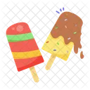 Ice Cream Popsicles Frozen Dessert Icon