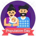 Family Population Day Population Day Banner Icon
