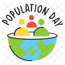 Population Day  Icon