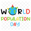 Population Day  Icon
