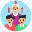 Generation Growth Population Growth Family Growth Icon