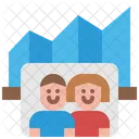 Population Graph Data Icon
