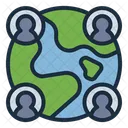 Population People Globe Icon