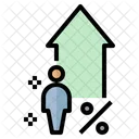 Population Percentage Increase Icon