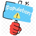 Population Placard  Icon