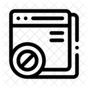 Popup-Fensterblock  Symbol