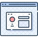 Website Wireframe Webpage Wireframe Popup Structure Icon