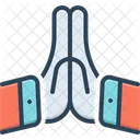 Por Favor Mano Orar Icono