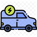 Van Transporte Servico Eletrico Ícone
