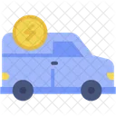 Van Transporte Servico Eletrico Ícone