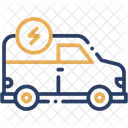 Van Transporte Servico Eletrico Ícone