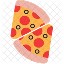 Porción de pizza  Icono