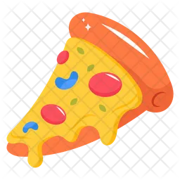 Porción de pizza  Icono