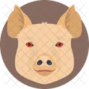 Porco Cabeca Rosto Icon