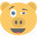 Porco Cara Emoji Ícone