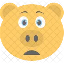 Porco Cara Emoji Ícone