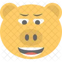 Porco Cara Emoji Ícone