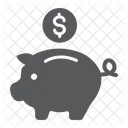 Porquinho Banco Financas Ícone
