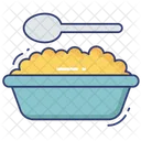 Porridge Plate Spoon Icon