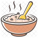 Porridge Food Plate Icon