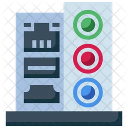 Port input output Icon - Download in Flat Style