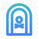 Porta Da Morte Halloween Assustador Ícone