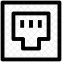 Ethernet Porta Conexao Ícone