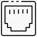 Porta Ethernet Rj Ethernet Ícone