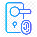 Porta Inteligente Scanner De Dedo Biometria Ícone