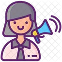 Porta-voz feminina  Ícone