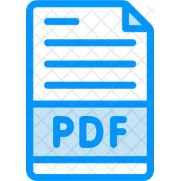 Portable Document Format File  Icon