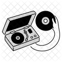 Half Tone Music Player Illustration Portable Music Player Audio Player Icon