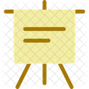 Portable Presentation Board Icon