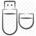 Portable Usb Flash Disk Device Icon