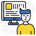 Portail Etudiant Profil Etudiant Apprentissage En Ligne Icon