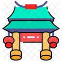 Portão chinês  Ícone