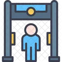 Portao De Seguranca Detector De Metais Aeroporto Ícone