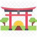 Portão japonês  Ícone
