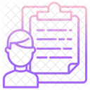 Portapapeles De Documentos Portapapeles De Usuario Tarea De Usuario Icon