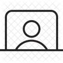 Portatil Pantalla Usuario Icono