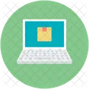 Computadora Portatil Entrega Paquete Icono