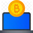 Computadora Portatil Bitcoin Computadora Portatil Bitcoin Icono