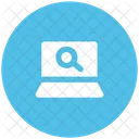 Computadora Portatil Lupa Buscar Icon