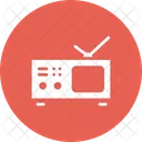 Portatil Television Tv Icono