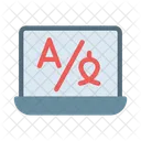 Portatil En Linea Idioma Icono