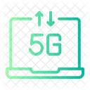 5 G Computadora Portatil Dispositivo Icono