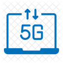 5 G Computadora Portatil Dispositivo Icono